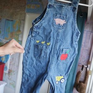 Baby Boden Farm Overalls 6-12M